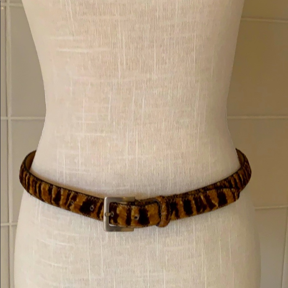 Banana Republic Size 32 leather animal print belt